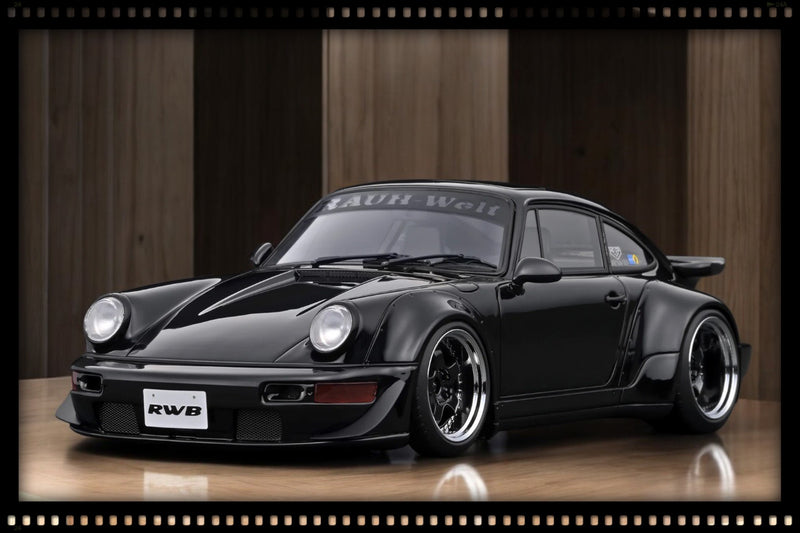 Laad de afbeelding in de Gallery-viewer, Porsche RWB 964 Zwart IGNITION MODEL 1:18
