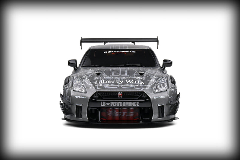 Chargez l&#39;image dans la visionneuse de la galerie, Nissan GT-R (R35) AVEC KIT CARROSSERIE LIBERTY WALK 2.0 CATALOGUE DESIGN 2020 SOLIDO 1:18
