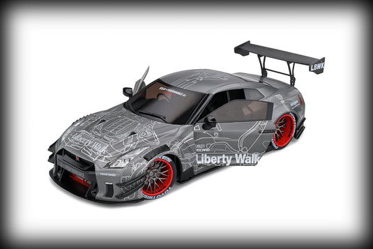 Nissan GT-R (R35) AVEC KIT CARROSSERIE LIBERTY WALK 2.0 CATALOGUE DESIGN 2020 SOLIDO 1:18