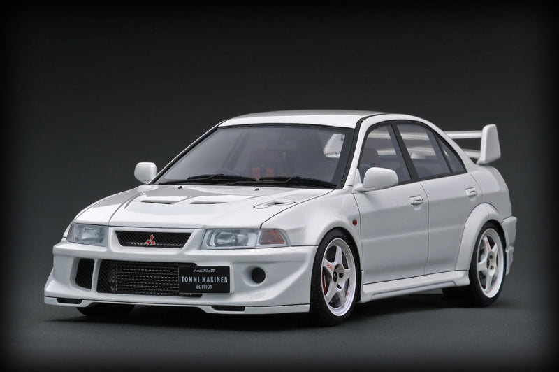 Chargez l&#39;image dans la visionneuse de la galerie, Mitsubishi Lancer Evolution VI GSR T.M.E (CP9A) Blanc IGNITION MODEL 1:18
