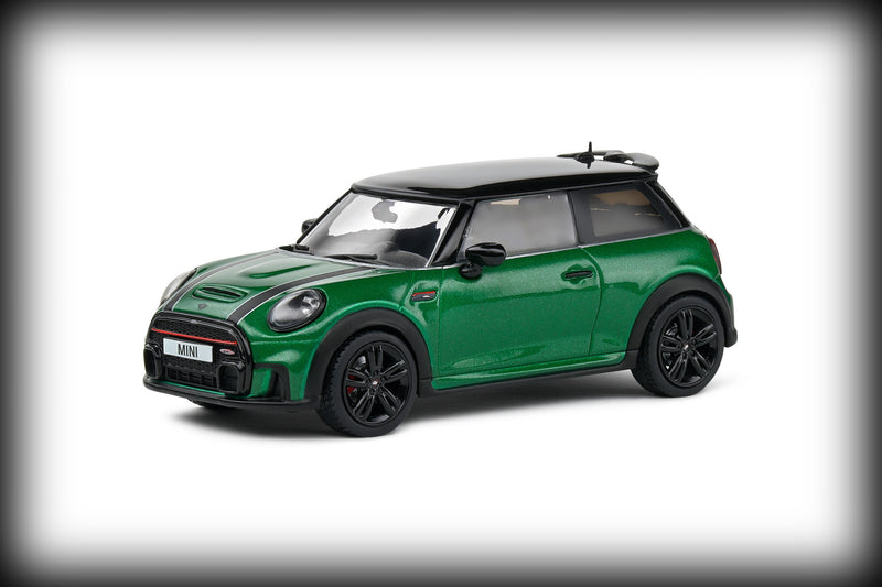 Chargez l&#39;image dans la visionneuse de la galerie, Mini COOPER JOHN WORKS BRITISH RACING VERT 2023 SOLIDO 1:43
