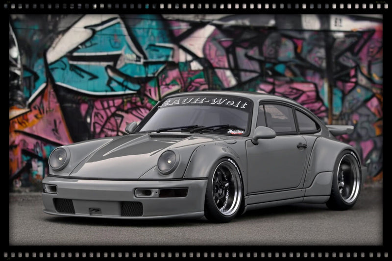 Chargez l&#39;image dans la visionneuse de la galerie, Porsche RWB 964 Gris IGNITION MODEL 1:18
