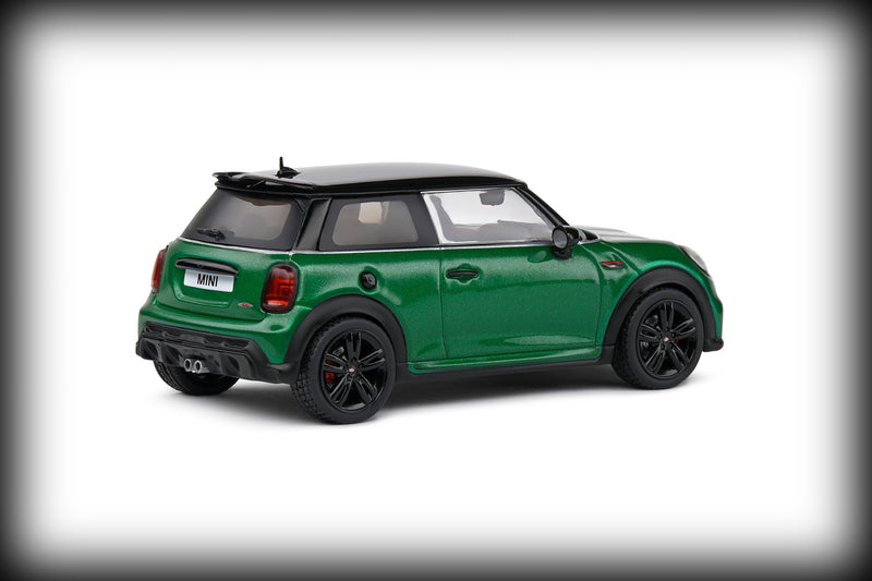 Chargez l&#39;image dans la visionneuse de la galerie, Mini COOPER JOHN WORKS BRITISH RACING VERT 2023 SOLIDO 1:43
