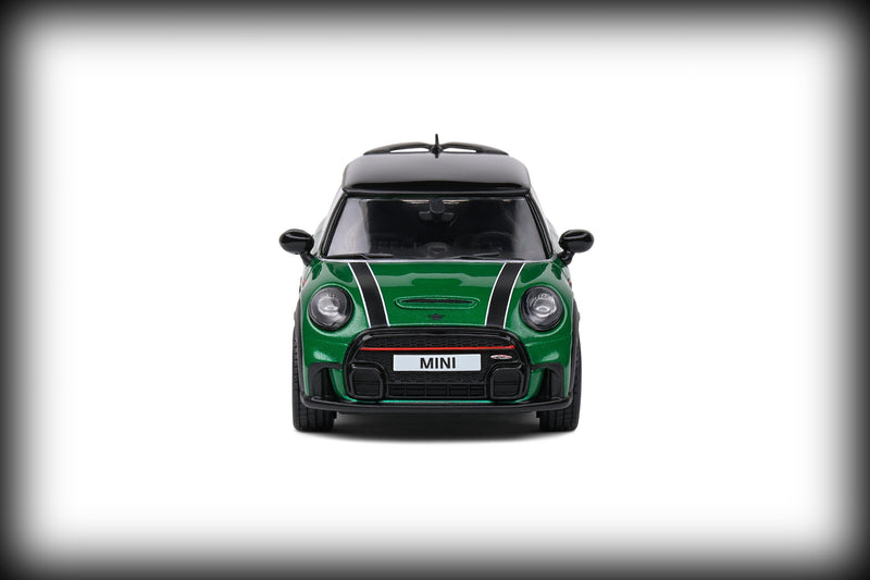 Chargez l&#39;image dans la visionneuse de la galerie, Mini COOPER JOHN WORKS BRITISH RACING VERT 2023 SOLIDO 1:43
