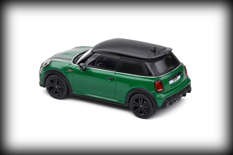 Chargez l&#39;image dans la visionneuse de la galerie, Mini COOPER JOHN WORKS BRITISH RACING VERT 2023 SOLIDO 1:43
