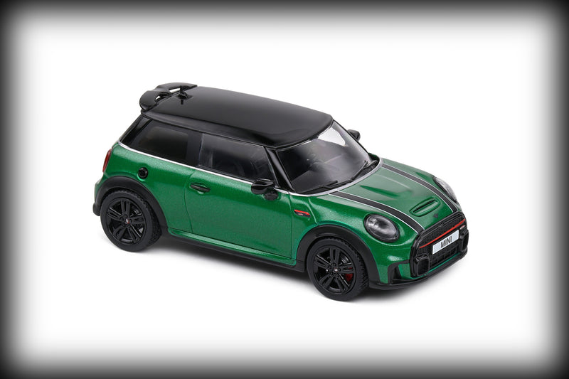 Chargez l&#39;image dans la visionneuse de la galerie, Mini COOPER JOHN WORKS BRITISH RACING VERT 2023 SOLIDO 1:43
