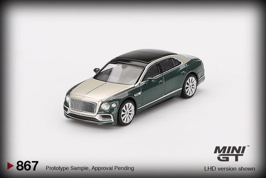 Bentley FLYING SPUR WIT ZAND GROEN 2024 (LHD) MINI GT 1:64