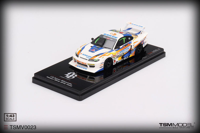 Load image into Gallery viewer, Nissan SILVIA S15 LB-SUPER SILHOUETTE #555 FORMULA DRIFT JAPAN 2023 TSM Models 1:43
