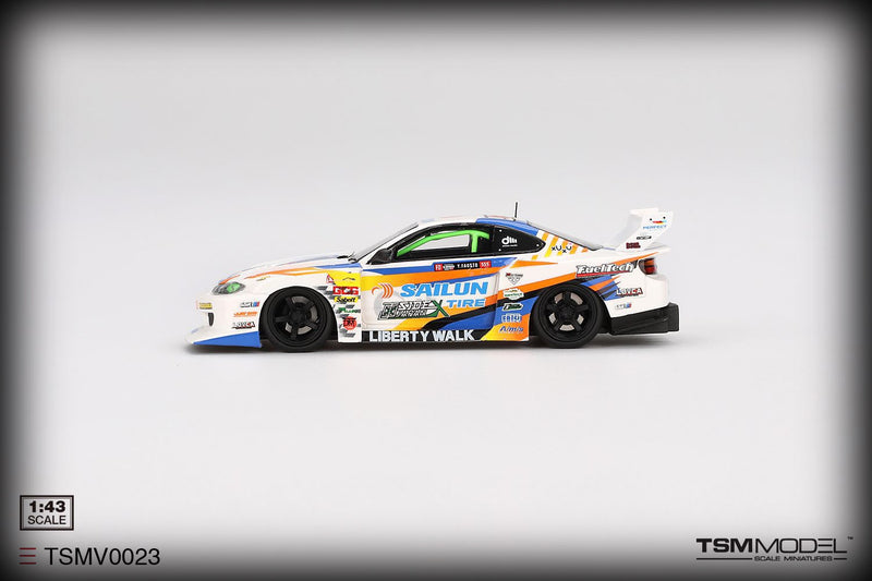 Laad de afbeelding in de Gallery-viewer, Nissan SILVIA S15 LB-SUPER SILHOUET #555 FORMULE DRIFT JAPAN 2023 TSM Models 1:43
