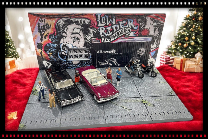 Laad de afbeelding in de Gallery-viewer, Diorama STREET ART LA GRAFFITI 2024 (Auto&#39;s en figuren niet inbegrepen) MINI GT 1:64
