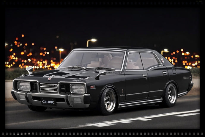 Nissan Gloria Brougham (330) Zwart IGNITION MODEL 1:18