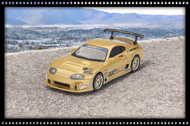 Chargez l&#39;image dans la visionneuse de la galerie, Toyota SUPRA MK4 (A80) TOP SECRET GT-300 TOP SECRET OR 2023 (RHD) MINI GT 1:64
