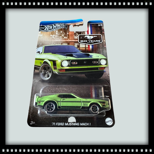 Ford Mustang Mach 1971 Vert HOT WHEELS 1:64