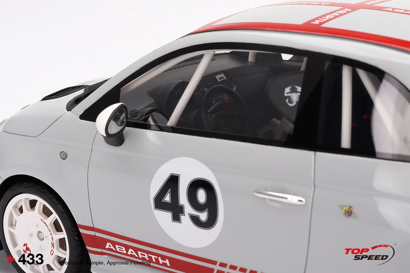 Chargez l&#39;image dans la visionneuse de la galerie, Fiat 500 Abarth Assetto Corse Présentation TOP SPEED 1:18
