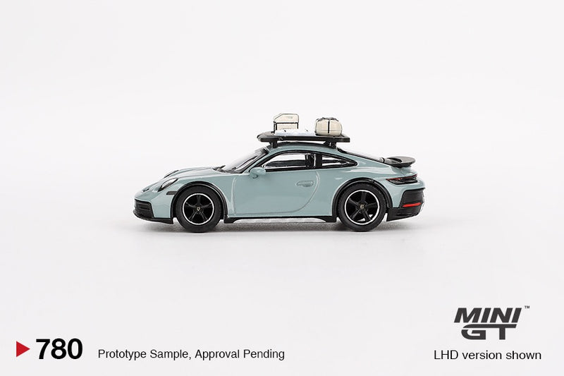 Load image into Gallery viewer, Porsche 911 (992) DAKAR SHADE GREEN METALLIC 2024 (LHD) MINI GT 1:64
