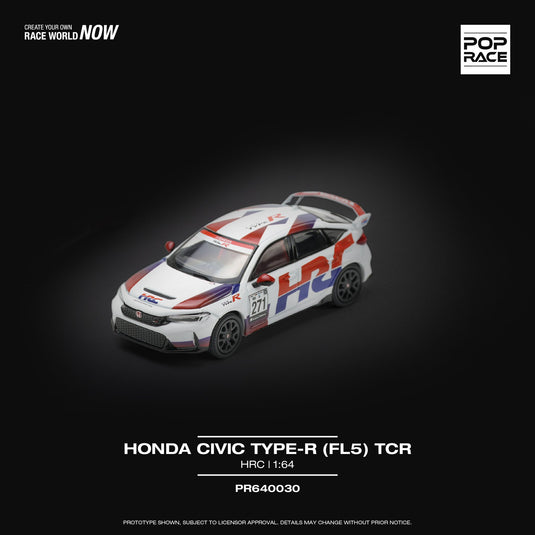 Honda Civic Type R (FL5) #271 Wit/Rood/Blauw POP RACE 1:64