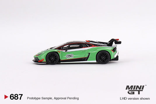 Lamborghini Huracán GT3 EVO2 Presentation (LHD) MINI GT 1:64