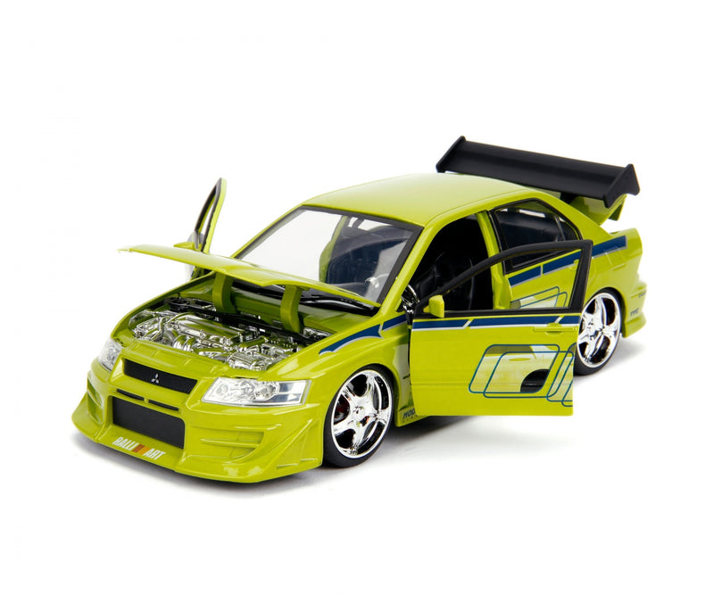 Load image into Gallery viewer, Fast &amp; Furious Mitsubishi Lancer Evo VII Green JADA 1:24
