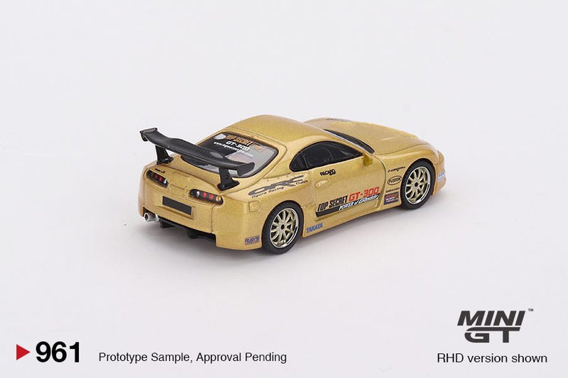 Chargez l&#39;image dans la visionneuse de la galerie, Toyota SUPRA MK4 (A80) TOP SECRET GT-300 TOP SECRET OR 2023 (RHD) MINI GT 1:64
