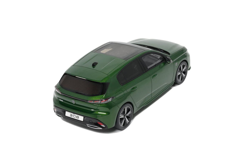 Chargez l&#39;image dans la visionneuse de la galerie, Peugeot 308 GT VERT OLIVE 2022 OTTOmobile 1:18
