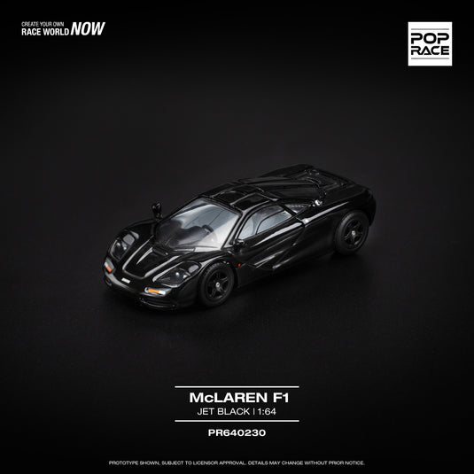 McLaren F1 Zwart POP RACE 1:64