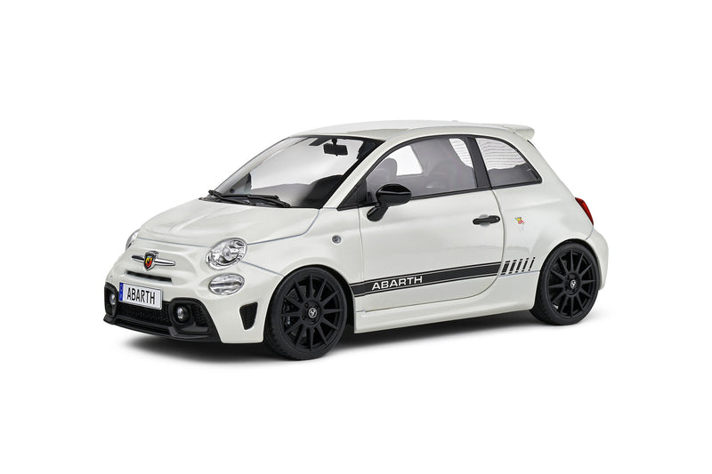 Load image into Gallery viewer, Fiat F595 ABARTH GHIACCIO WHITE 2022 SOLIDO 1:18
