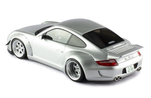 Chargez l&#39;image dans la visionneuse de la galerie, Porsche RWB 997 Argenté IXO 1:18
