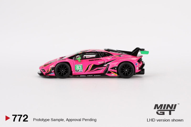 Load image into Gallery viewer, Lamborghini HURACAN GT3 EVO2 #83 IRON DAMES DAYTONA 24 HRS 2023 MINI GT 1:64
