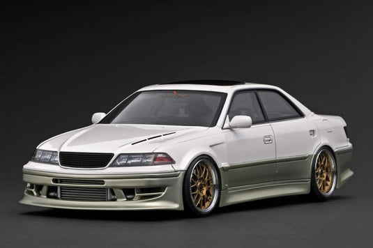 Vertex JZX100 Mark II Wit/Goud IGNITION MODEL 1:18