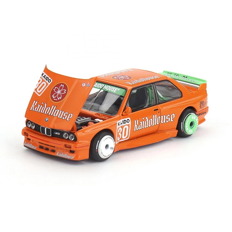 Laad de afbeelding in de Gallery-viewer, Bmw M3 (E30) KAIDO*HOUSE V1 1989 MINI GT 1:64
