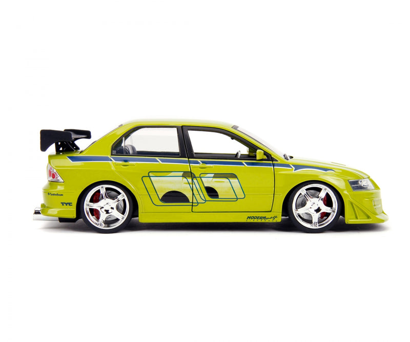 Load image into Gallery viewer, Fast &amp; Furious Mitsubishi Lancer Evo VII Green JADA 1:24
