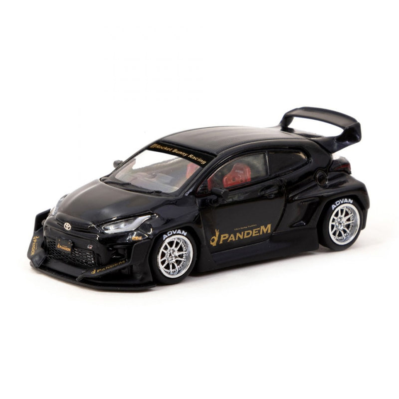 Load image into Gallery viewer, Toyota Yaris GR Pandem Black TARMAC WORKS 1:64
