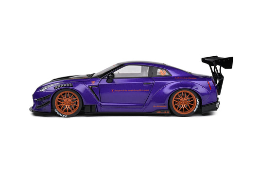 Nissan GT-R (R35) W/ LIBERTY WALK CARROSSERIE 2.0 VIOLET 2022 SOLIDO 1:18