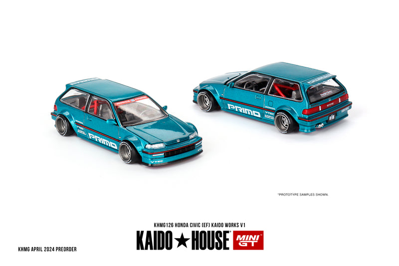 Load image into Gallery viewer, Honda CIVIC (EF) KAIDO WORKS V1 1987 MINI GT 1:64
