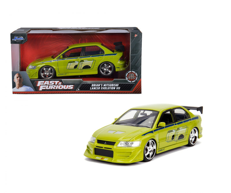 Load image into Gallery viewer, Fast &amp; Furious Mitsubishi Lancer Evo VII Green JADA 1:24
