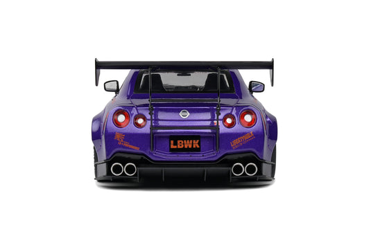 Nissan GT-R (R35) W/ LIBERTY WALK CARROSSERIE 2.0 VIOLET 2022 SOLIDO 1:18