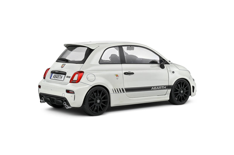 Load image into Gallery viewer, Fiat F595 ABARTH GHIACCIO WHITE 2022 SOLIDO 1:18
