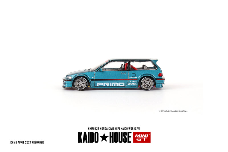 Load image into Gallery viewer, Honda CIVIC (EF) KAIDO WORKS V1 1987 MINI GT 1:64
