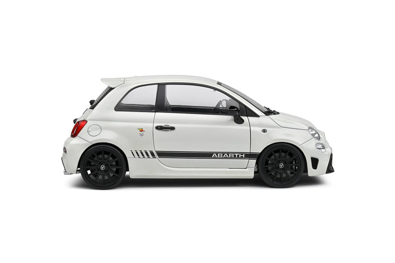 Load image into Gallery viewer, Fiat F595 ABARTH GHIACCIO WHITE 2022 SOLIDO 1:18
