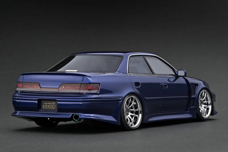 Laad de afbeelding in de Gallery-viewer, Vertex JZX100 Mark II Blauw IGNITION MODEL 1:18
