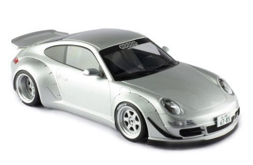 Chargez l&#39;image dans la visionneuse de la galerie, Porsche RWB 997 Argenté IXO 1:18
