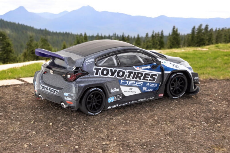 Load image into Gallery viewer, Toyota GR Yaris Pandem *TOYO Tires* Black/Blue TARMAC WORKS 1:64
