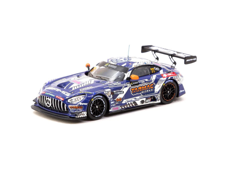 Laad de afbeelding in de Gallery-viewer, Mercedes AMG GT3 Macau GT Cup 2022 winner TARMAC WORKS 1:64
