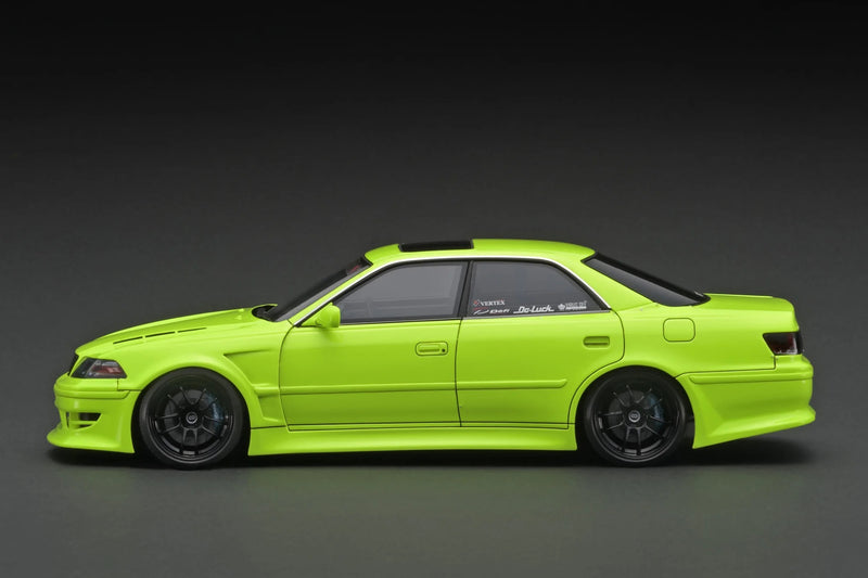 Laad de afbeelding in de Gallery-viewer, Vertex JZX100 Mark II Geel IGNITION MODEL 1:18
