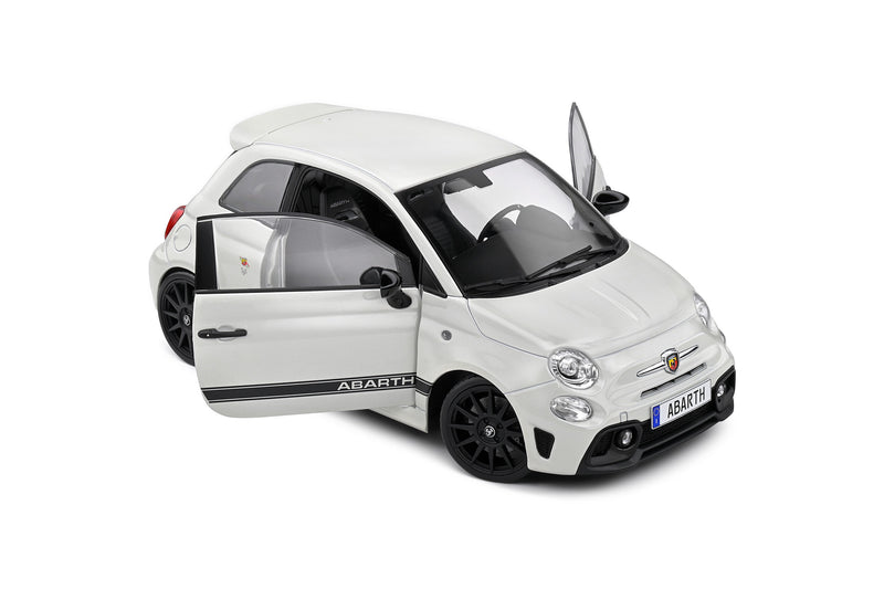 Load image into Gallery viewer, Fiat F595 ABARTH GHIACCIO WHITE 2022 SOLIDO 1:18
