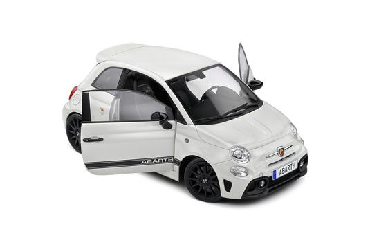 Fiat F595 ABARTH GHIACCIO WHITE 2022 SOLIDO 1:18