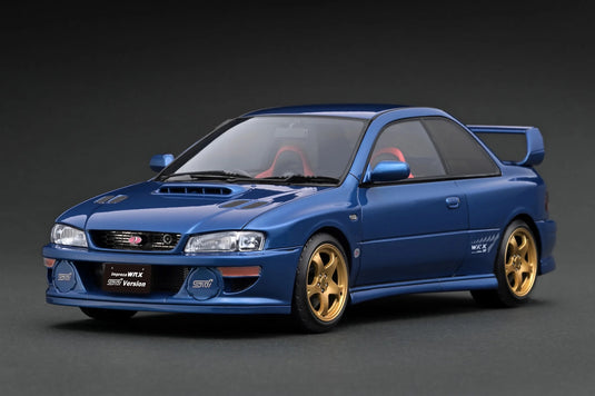 Subaru Impreza WRX Type R Sti Versie V (GC8) Blauw IGNITION MODEL 1:18