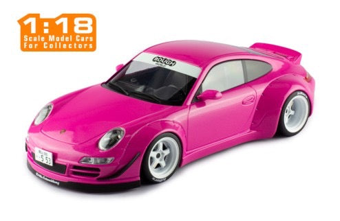 Chargez l&#39;image dans la visionneuse de la galerie, Porsche RWB 997 Rose IXO 1:18
