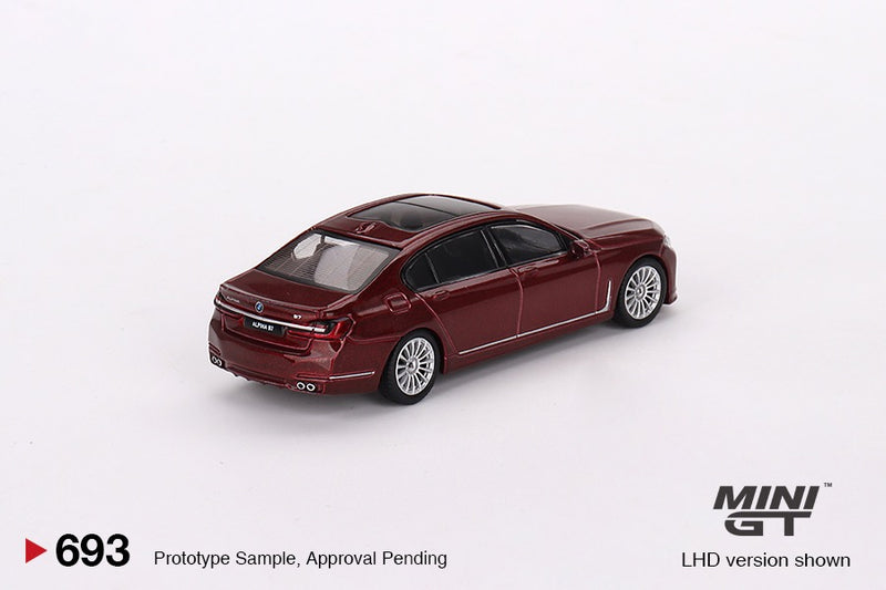 Laad de afbeelding in de Gallery-viewer, Bmw ALPINA B7 XDrive 2023 Rood (LHD) MINI GT 1:64
