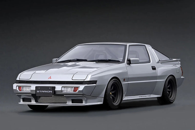 Laad de afbeelding in de Gallery-viewer, Mitsubishi STARION 2600 GSR-VR (E-A187A) Zilver IGNITION MODEL 1:18
